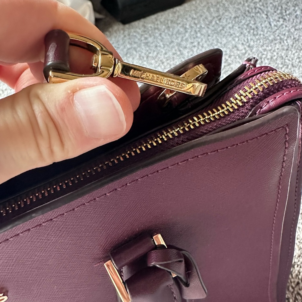 Michael Kors Plum Satchel - Picture 5 of 14